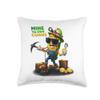 Cryptocurrency Blockchain BTC Bitcoin NFT Fashion Bitcoin Guy Man Pun Mine Your OWN Corns Cryto Throw Pillow, 16x16, Multicolor view 1