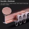 TUJOBA Curtain Track Bendable Flexible Curtain Track Pole Ceiling Mount, Quiet Cuttable Curved Curtain Rod Heavy Duty, Curtain Rail System for Hospital/Living Room (Color : Pink, Size : 2.7m(8.9ft)) view 2