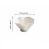 TOOSII Pasta Bowl White Porcelain Salad Bowl Kitchen Geometric Bowl Household Dessert Bowl Fruit Salad Bowl Commercial Snack Bowl Bowls for Kitchen view 2
