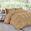 Rich Home 5 Piece Alaskan King Comforter Set 5 Pieces Comforter Alaskan King 132x120 Size Taupe Bedding Sets for All Season 4 Pillowcases view 1