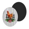 Christmas Chicken Plaid & Barnwood Rustic Design Coasters for Drinks Table Decor Festive Housewarming Hostess Gift Idea Handmade by The Painted Pug (Set of 4) (Christmas Chicken) view 1