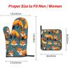 Many Foxes Oven Mitts and Pot Holders SetUltimate Heat Resistant Set for Kitchen and Dining view 4