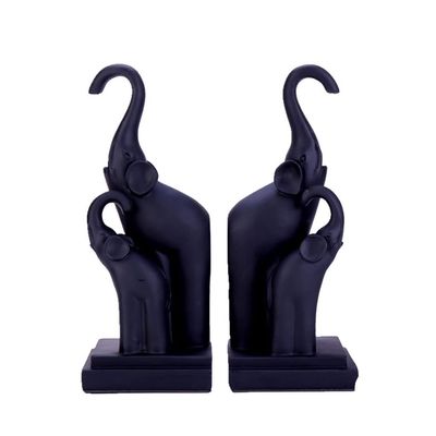 JYARZ Mordern Bookends 2 Pcs/Set Creative Elephant Modeling Bookends Resin Book Ends Animals Bookend Reading Bookend Home Office Supplies Decorative Bookend Supports