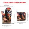 American Flag with Cowboy Boots Oven Mitts and Pot Holders SetUltimate Heat Resistant Set for Kitchen and Dining view 4