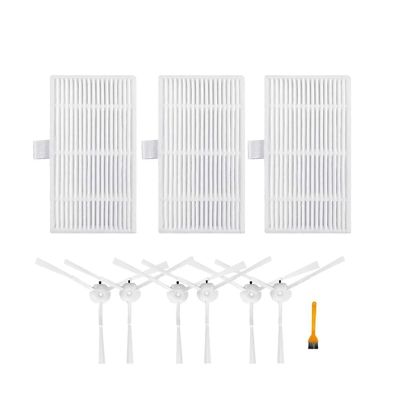 PonpEd Vacuum Hepa Filter Mop Cloth Dust Bag Side Brush Compatible for Lydsto W2 Robot Accessories (Color : 10PCS)