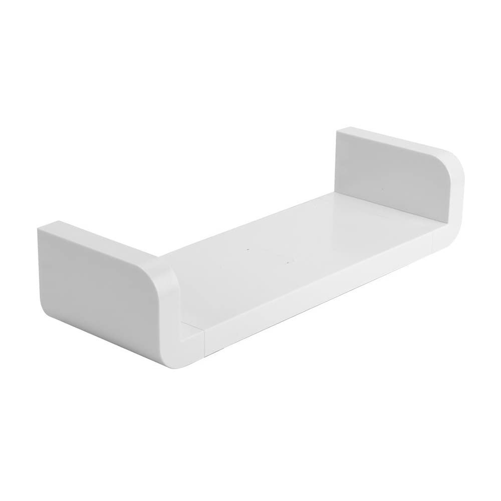 BAHELS Shower Caddy Self-Adhesive Wall-Mounted White Seasoning Debris Rack, Shampoo Bath Shower Rack Storage Shelf, Bathroom Kitchen Organizer Bathroom Organizer (Color : Large)