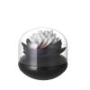 Toothpick Dispenser Toothpick cotton swab flower design storage container Toothpick storage tube with lid Toothpick Holder (Color : Black) view 1