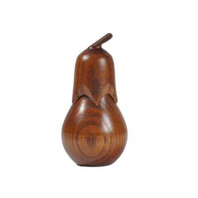Toothpick Dispenser Eggplant Wooden Storage Jar Toothpick Holder Seasoning Jar Sugar Bowl With Lid Kitchen Tool Salt Storage Box Home Toothpick Holder