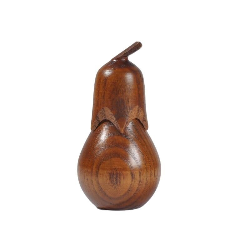 Toothpick Dispenser Eggplant Wooden Storage Jar Toothpick Holder Seasoning Jar Sugar Bowl With Lid Kitchen Tool Salt Storage Box Home Toothpick Holder