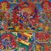 58 Wrathful Deities of the Bardo Thodol(Tibetan Book of Dead), Tibetan Thangka Painting Art,Buddha Tapestry with Scroll (Color : Red, Sizesmall 35cm*27cm ( Color : Unique Colour , Size : Medium(62cm view 4
