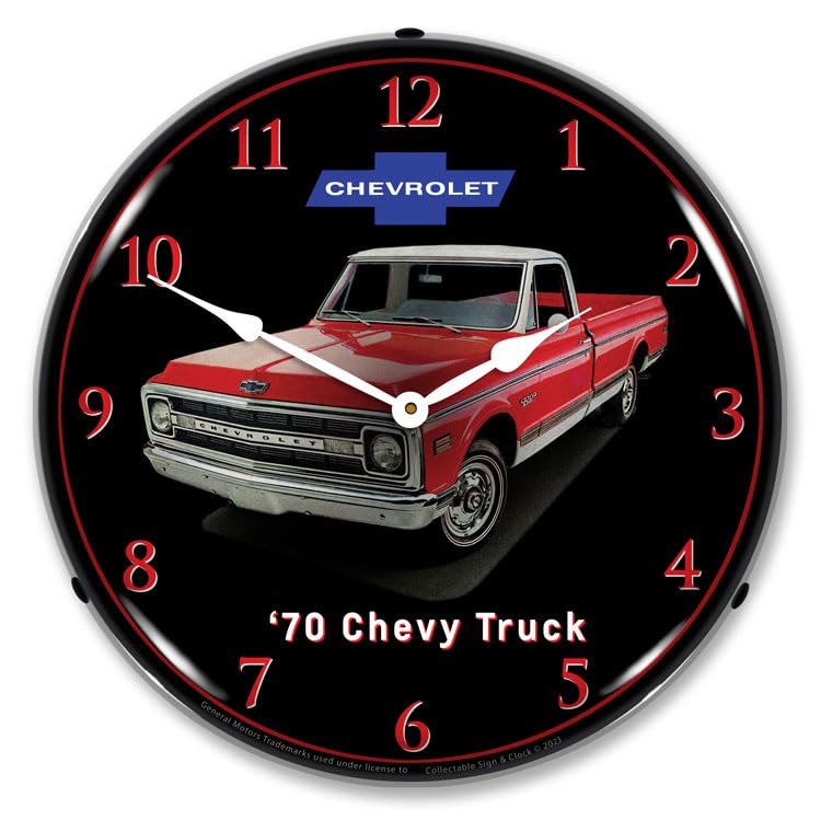 1970 Chevrolet Truck LED Lighted Clock