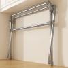 Foldable Clothes Drying Rack X-shaped Drying Rack,Adjustable High Capacity Garment Rack, Clothes Drying Rack Indoor,Stainless Steel Laundry Drying Rack, For Indoor Outdoor And The Balcony,Length Adjus view 4