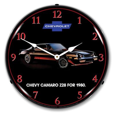 1980 Z28 Camaro LED Lighted Clock