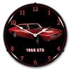 1968 Pontiac GTO Red LED Lighted Clock view 1