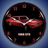 1968 Pontiac GTO Red LED Lighted Clock view 2