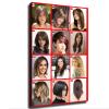 Barbershop Wall Decoration Poster Hairstyle Poster Salon Poster Women's Long Hair Poster Women's Haircut Poster Canvas Painting Wall Art Poster for Bedroom Living Room Decor (0812inch,Unframed) view 1