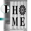 Shower Curtain, Home Sign Windmill Rustic Farmhouse Washable Shower Curtain with Hooks Bath Decor Fabric Shower Curtains for Bathroom, Hotel, Stalls, Bathtubs, 72x84 in view 3