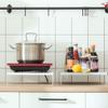OSKOE Microwave Oven Rack Shelf Toaster Stand Kitchen Counter Seasoning Storage Rack Cabinet Organizer for Kitchen Utensils Towels Spices view 2
