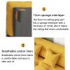 ESRADA Folding Lazy Sofa Double Sofa Bed Adjustable Floor Chair Bed with 2 Pillow Padded Resting Lounger Sleeper for Bedroom Living Room Balcony yellow-180CM view 3