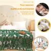 Personalized Name Blanket for Kids Boys Girls Children Custom Baby Blanket with Multiple Fonts for Bed Couch Room Soft Throw Blanket Gifts for Christmas Halloween Birthday Anniversary(Dark Green) view 4