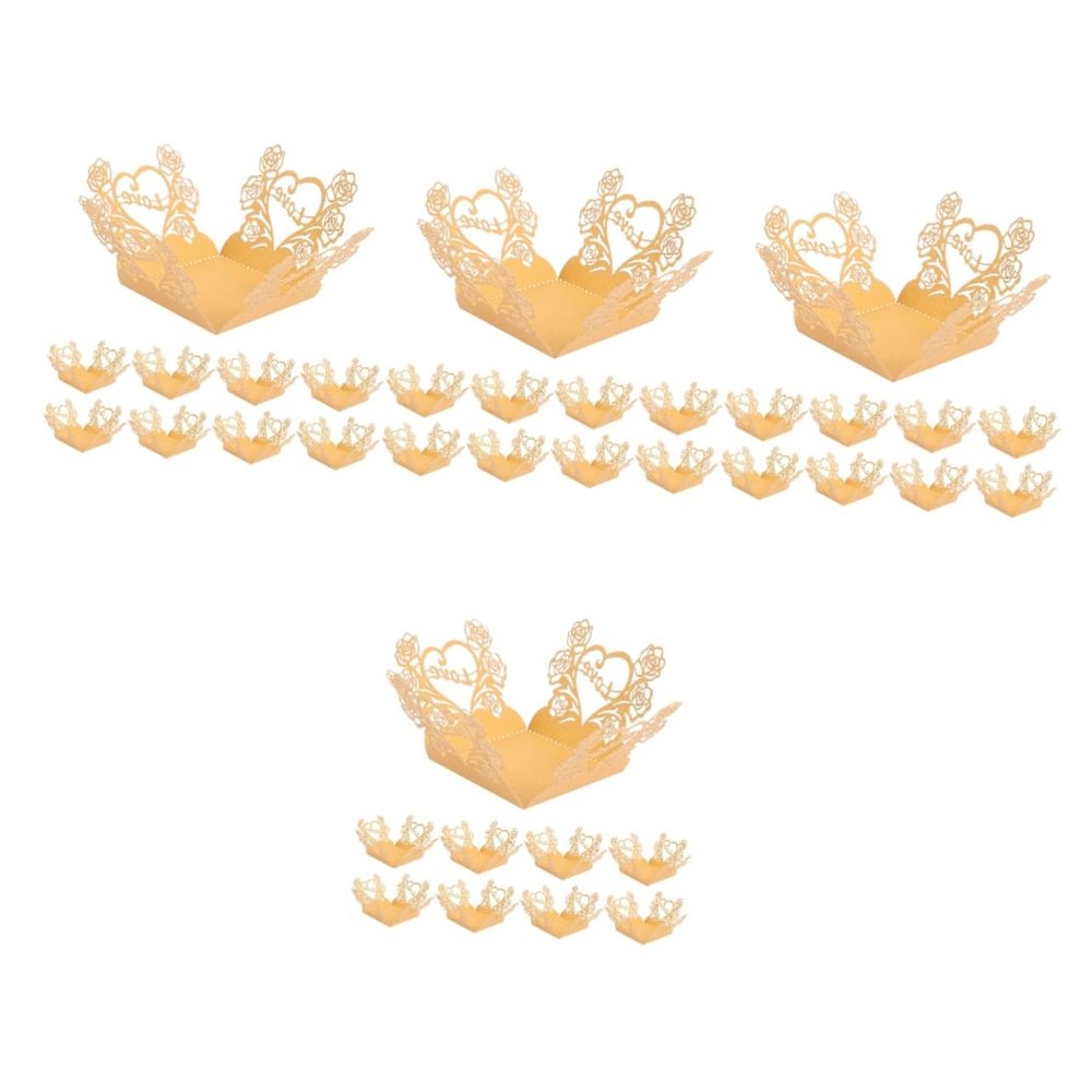 Amosfun 200pcs Chocolate Wrappers Decorative Candy Packaging for Weddings Birthdays and Events for and Caramels Keeps Treats Fresh and Attractive