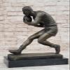 Athletic Bronze Sculpture Rugby Player Made by Lost Wax Method Large Statue Art Dcor Figurine Sale by Classy Bronze view 3