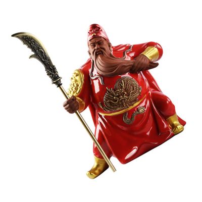 IMIKEYA 1pc Creative Statue Tabletop Decoration Red Figurine for Home Ornament Office Restaurant Decor Housewarming Design