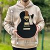 goodtime Guitar Clock, Black & Gold, Modern, Silent Clock, 11 x 15 inches, Acrylic, Oak, Music Theme, Quartz Mechanism, Unique Musical Gift for Men and Women, Wall Mount view 4