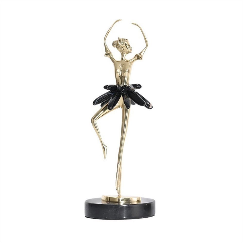 GRFIT Table Desktop Decor Creative Ballet Dancer Ornament Abstract Decorations Scandinavian Luxury Living Room Bookcase Soft Furnishing Crafts Statue Ornament (Size : C)