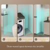 Bathroom Floor Cabinet Storage 4-Tier Slim Toilet Paper Storage Cabinet with Clear Drawers and Casters Large Capacity Narrow Vertical Dresser Tower for Small Spaces Gaps, Space Saving view 4