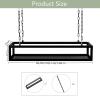 Ceiling Shelf Floating Decorations Shelves - Suspended Storage Shelving Flower Pot Stand Wine Holder, Wrought Iron Hanging Racking for Bar/Restaurant/Kitchen (Size : 120x25x15cm) view 2