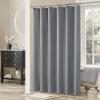 HOLEILUCK Grey Shower Curtains for Bathroom Shower Curtains Solid Gray Polyester Fabric Decoratived Modern Grey Shower Curtain 3D Shower Curtain Extra Long Shower Curtains 37x84in/WxL view 1