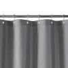 HOLEILUCK Grey Shower Curtains for Bathroom Shower Curtains Solid Gray Polyester Fabric Decoratived Modern Grey Shower Curtain 3D Shower Curtain Extra Long Shower Curtains 37x84in/WxL view 2