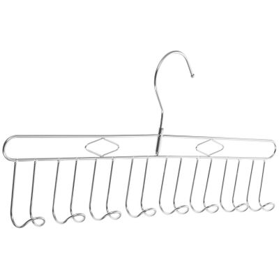 Alipis Multiple Hooks Heavy Duty Hanger Stainless Steel Clothes Organizer for Bras Scarves Space-Saving Rotatable for Easy Access