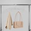 Alipis Multiple Hooks Heavy Duty Hanger Stainless Steel Clothes Organizer for Bras Scarves Space-Saving Rotatable for Easy Access view 2
