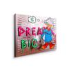 Canvas Picture Dreaming Dagobert Duck Dream Big Comic Cartoon Money Size 40 x 30 cm White view 4