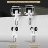 Curtain Conjoined Double Tracks, Heavy Duty Ceiling Mounted Curtain Rails, Silent Curtain Track Set, For Home Living Room Bedroom Room Divider (Color : C Wall mounted, Size : 110cm(3.6ft)) view 3
