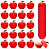 Cididu 50 Pcs Plastic Apple Container, Christmas Small Candy Container, Red Apple Shaped Candy Toy Filling Jars with lid, Treat Gift Boxes for Teacher Appreciation Party Favor Back to School Gift view 1