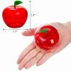 Cididu 50 Pcs Plastic Apple Container, Christmas Small Candy Container, Red Apple Shaped Candy Toy Filling Jars with lid, Treat Gift Boxes for Teacher Appreciation Party Favor Back to School Gift view 2