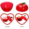 Cididu 50 Pcs Plastic Apple Container, Christmas Small Candy Container, Red Apple Shaped Candy Toy Filling Jars with lid, Treat Gift Boxes for Teacher Appreciation Party Favor Back to School Gift view 4