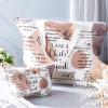 Abbylike 2 Pcs Christian Canvas Tote Bag for Women with Makeup Bible Verse Tote Bag for Mother's Day Religious Gift(Chic Style) view 3