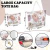 Abbylike 2 Pcs Christian Canvas Tote Bag for Women with Makeup Bible Verse Tote Bag for Mother's Day Religious Gift(Chic Style) view 4