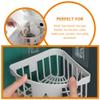 Cabilock 3pcs Wall Mounted Storage Shelf Craft Wall Rack for Kitchen Sink Bathroom Easy Installation Without Drilling Sturdy Material Organizer for Sponges Dishcloths view 3