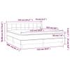 CUMYZO Box Spring Bed with Mattress Light Gray Queen Fabric,Furniture Beds & Accessories Beds & Bed Frames view 2