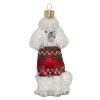 CDL Glass Blown Adorable Poodle Christmas Tree Ornaments (5",Poodle G10) view 1