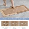 MontVoo-Bath Mat-Bath Rug Non Slip Super Absorbent Stain Resistant Quick Dry Thin Bathroom Rug-Bath Mats for Bathroom Floor Bathtub Vanity-Bathmat Bath Rug Easy Care 17"x27" Brown view 4
