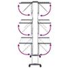 CUMYZO 3-Tier Laundry Drying Rack with Wheels Silver 23.6"x27.6"x50.8",Home & Garden Household Supplies Laundry Supplies Drying Racks & Hangers view 4