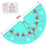 Christmas Tree Skirt Tropical Blue Flamingo Xmas Tree Skirt for Festive Holiday Party Santa Tree Mat Home New Year House Decorations Indoor Outdoor 30 Inch view 3