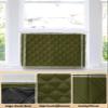 QueenKer Indoor Air Conditioner Cover, Solid Color Dark Olive Green Waterproof Indoor AC Cover Inside Window AC Cover with Free Elastic Straps for Window Units, 21 X 15 X 3.5 Inch view 2