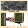 QueenKer Indoor Air Conditioner Cover, Solid Color Dark Olive Green Waterproof Indoor AC Cover Inside Window AC Cover with Free Elastic Straps for Window Units, 21 X 15 X 3.5 Inch view 4